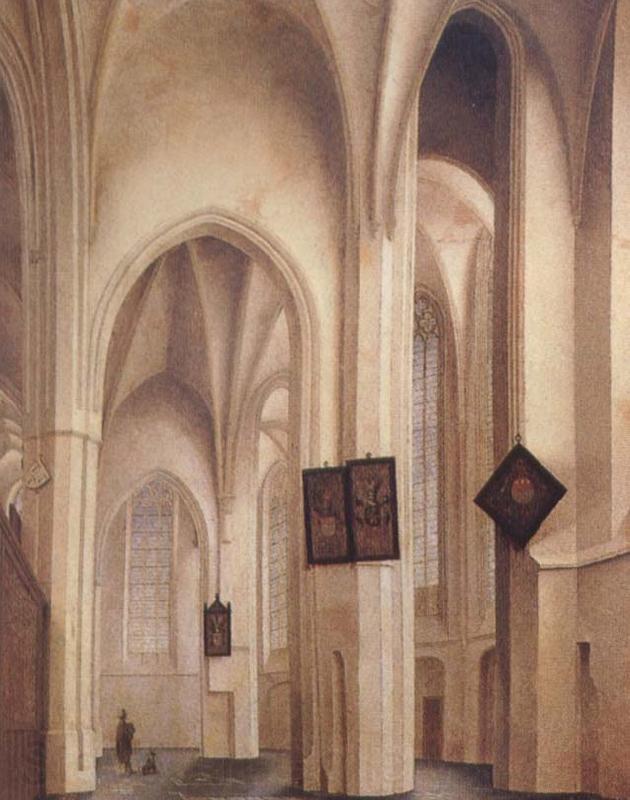 Pieter Jansz Saenredam Church Interior in Utrecht Spain oil painting art